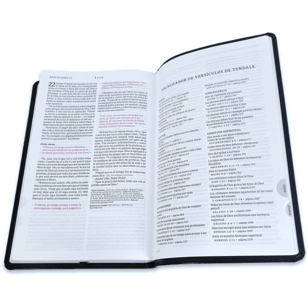 Biblia NTV Ultrafina filament negro sim piel índice 8.75pt - Image 3