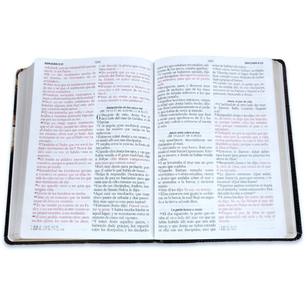 Biblia RVR1960 Esplendor barca sobre libro im piel 15pt 085PRJ - Image 2