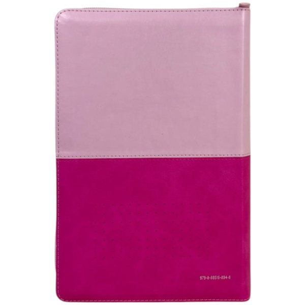 Biblia RVR1960 Iconic fucsia rosa lima im piel cierre índice manual 14pt - Image 4