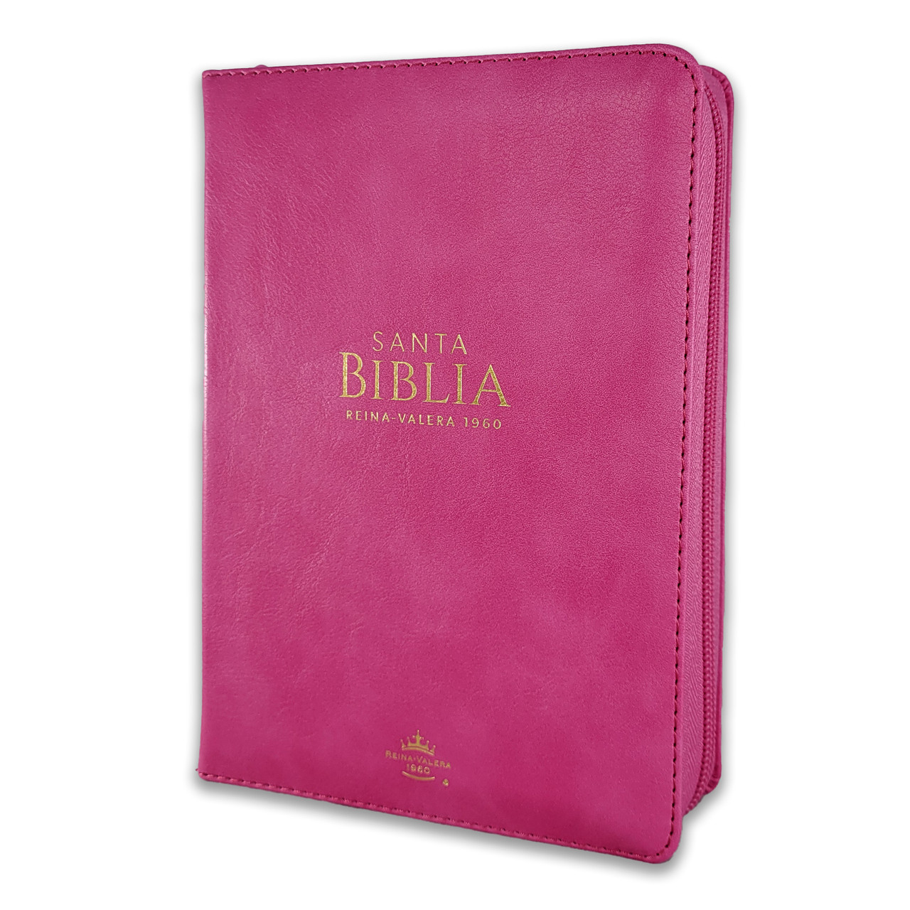 Biblia RVR1960 Clasica fucsia im piel cierre PJR 11pt
