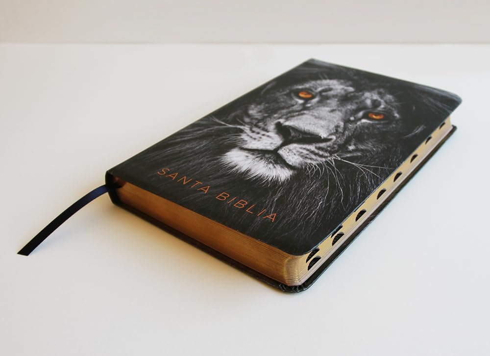 Biblia RVR1960 León de Judá im piel índice manual 10.5pt