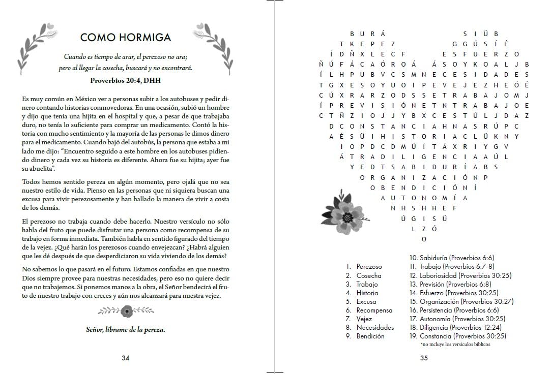 100 devocionales para mujeres con sopa de letras (letra grande)