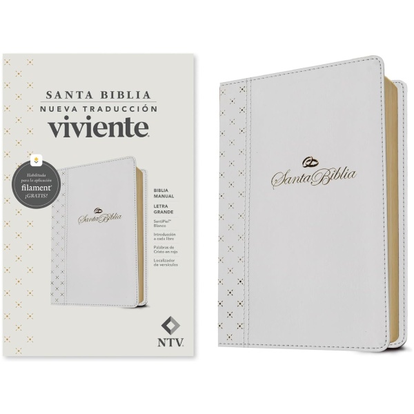 Biblia NTV manual con filament  blanco 12p