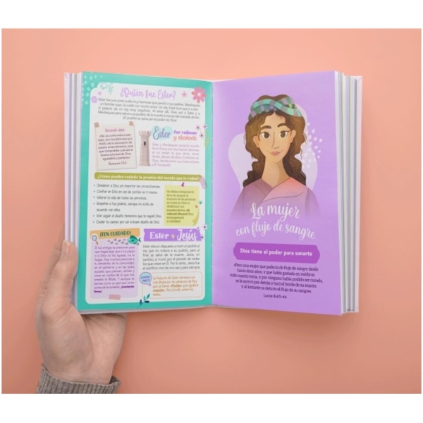 Biblia NTV de promesas para niñas rosa tapa dura - Image 6