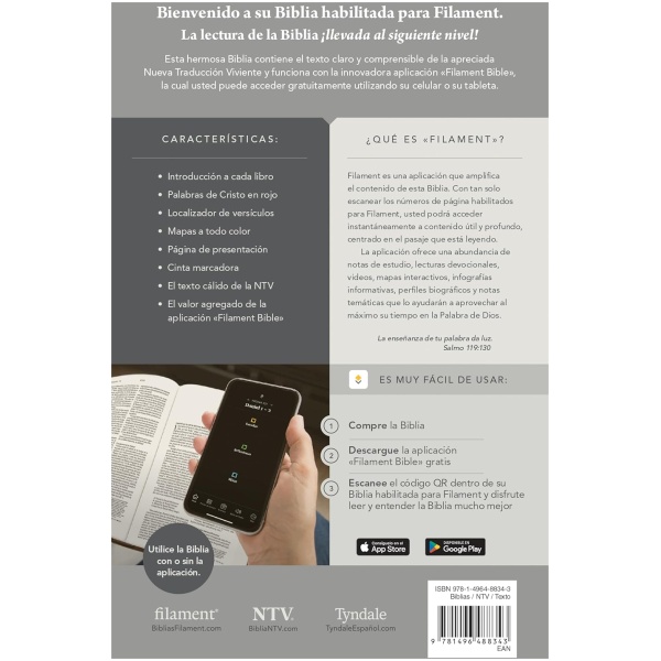 Biblia NTV manual con filament  blanco 12p - Image 2