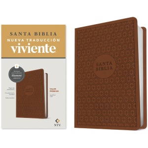 Biblia NTV valor premium con filament café sim piel 8.25pt