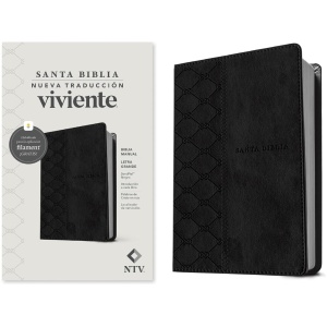Biblia NTV manual con filament negro LG 12p