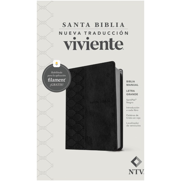 Biblia NTV manual con filament negro LG 12p - Image 4