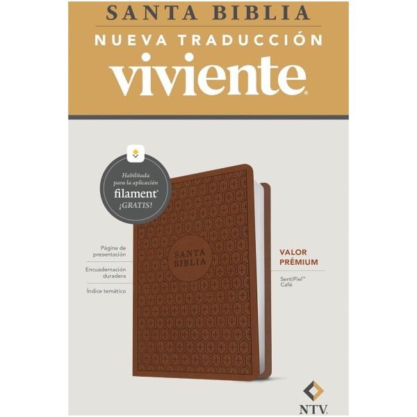 Biblia NTV valor premium con filament café sim piel 8.25pt - Image 4