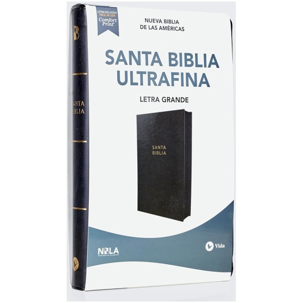 Biblia NBLA Ultrafina negro im piel manual cierre 10pt - Image 5