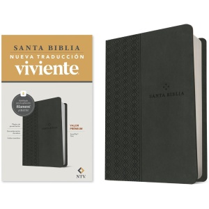 Biblia NTV valor premium con filament gris sim piel 8.25pt