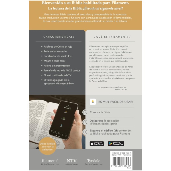 Biblia NTV Ultrafina con filament gris sim piel lt gde cierre 10.25pt - Image 2