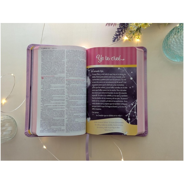 Biblia NTV Mi bella princesa  rosa sim piel 6.6pt - Image 5