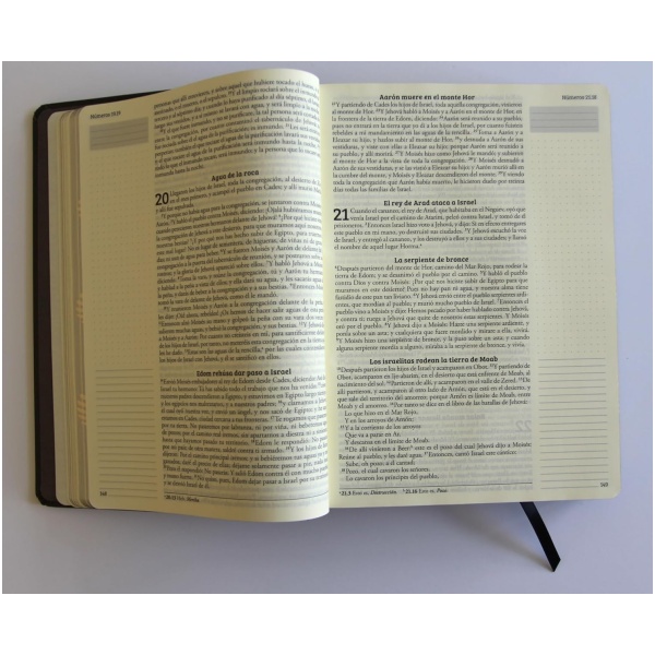 Biblia RVR1960 Apuntes negro oro cto pintado tapa dura manual 11p - Image 6