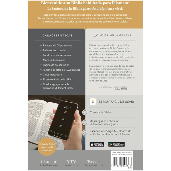 Biblia NTV Ultrafina con filament flores rosa sim piel lt gde 10.25pt - Image 2
