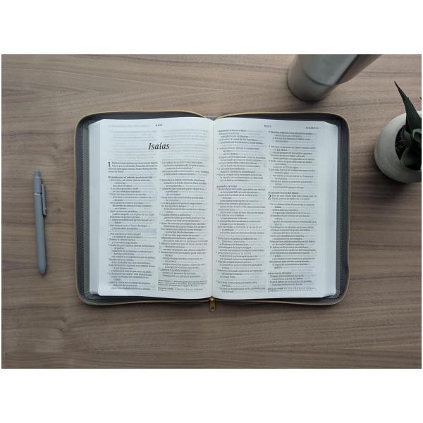 Biblia NTV Ultrafina con filament gris sim piel lt gde cierre 10.25pt - Image 7