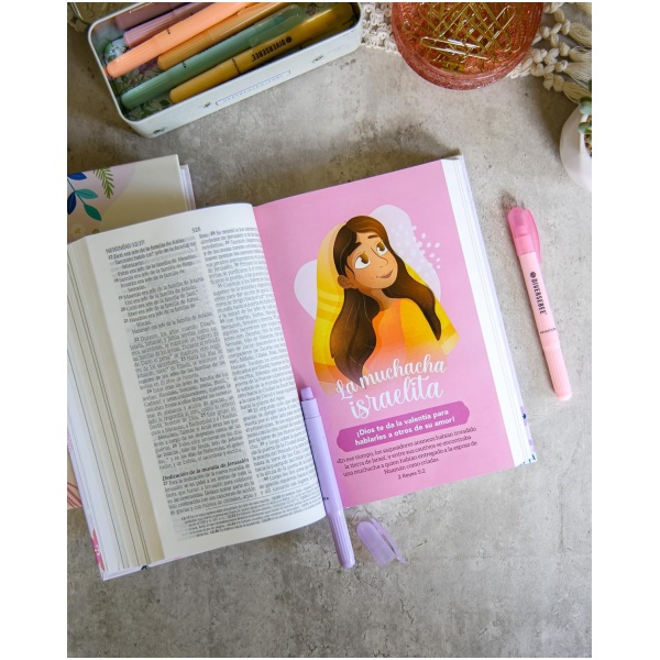 Biblia NTV de promesas para niñas rosa tapa dura - Image 5
