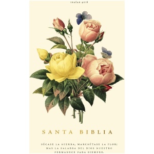 Biblia RVR1960 premios y regalos floral tapa dura 10.5pt