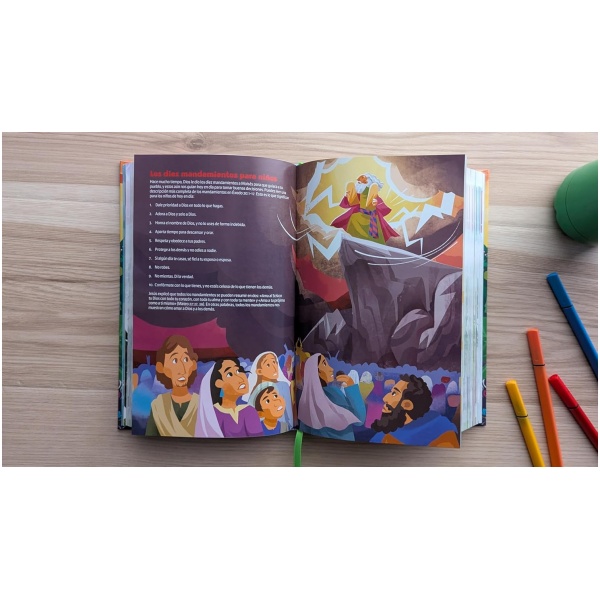 Biblia NTV GO para niños verde azulado sim piel lt gde cierre 9.5pt - Image 5