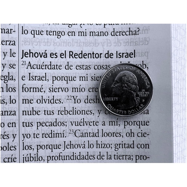 Biblia RVR1960 letra gigante rosada flores cto pintado im piel manual 14p - Image 5