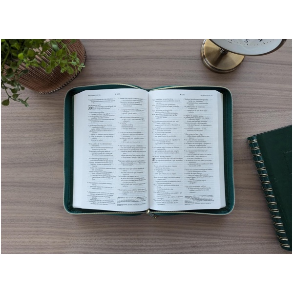 Biblia NTV Ultrafina con filament verde sim piel 8.75p - Image 7