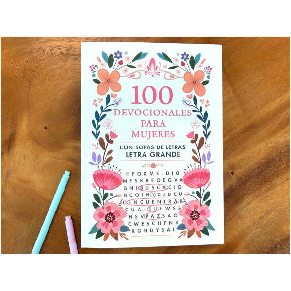 100 devocionales para mujeres con sopa de letras (letra grande) - Image 5