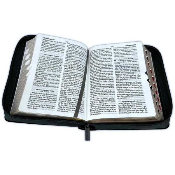 Biblia RVR1960 Expresate leon negro im piel cierre índice 11pt PJR - Image 4