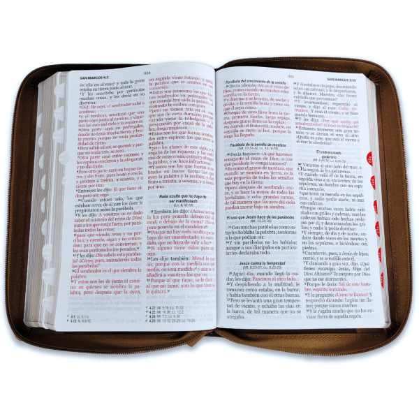 Biblia RVR1960 Inspiracion ictus café im piel cierre índice TM 12.5pt - Image 3