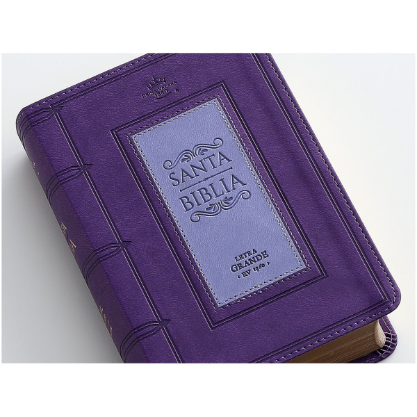 Biblia RVR1960 frame lila/lila im piel chica12p - Image 5