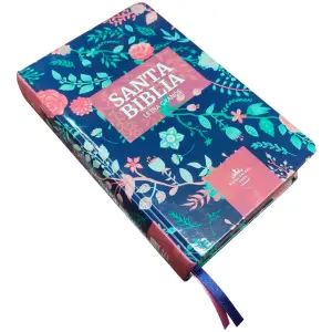 Biblia RVR1960 mediana flores cto bronce 12pt RVR063CLGPJR