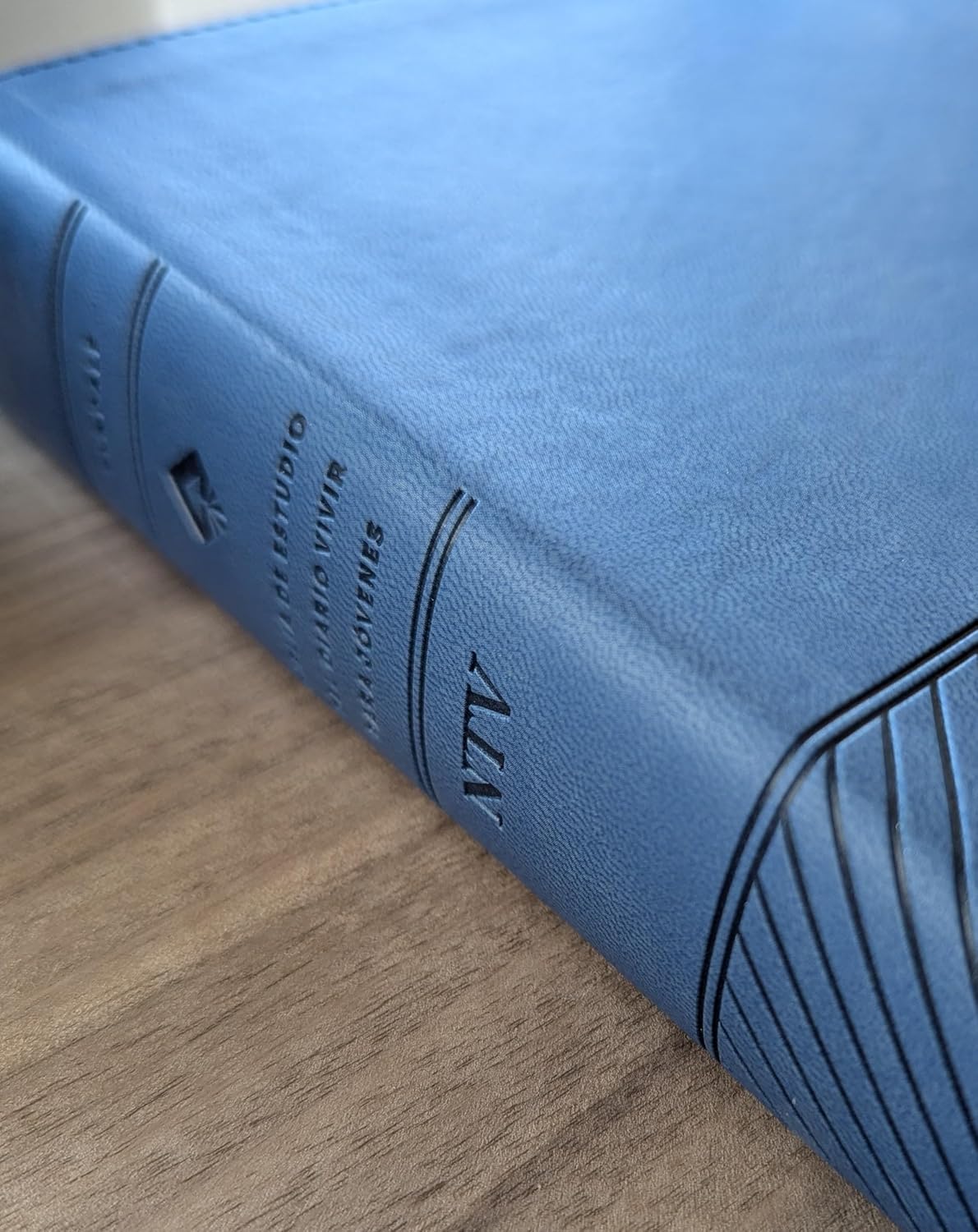Biblia NTV Estudio diario vivir para jovenes con filament Azul sim piel 8.25pt