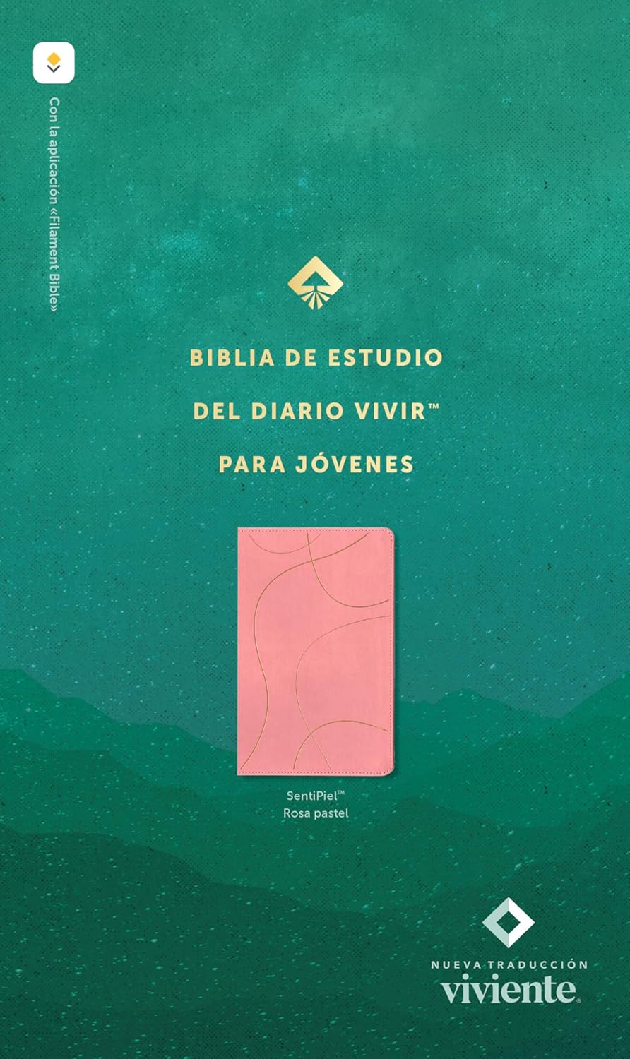 Biblia NTV Estudio diario vivir para jovenes con filament rosa sim piel 8.25pt