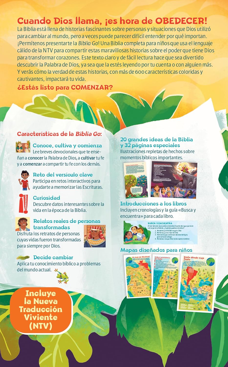 Biblia NTV GO para niños verde azulado sim piel lt gde cierre 9.5pt