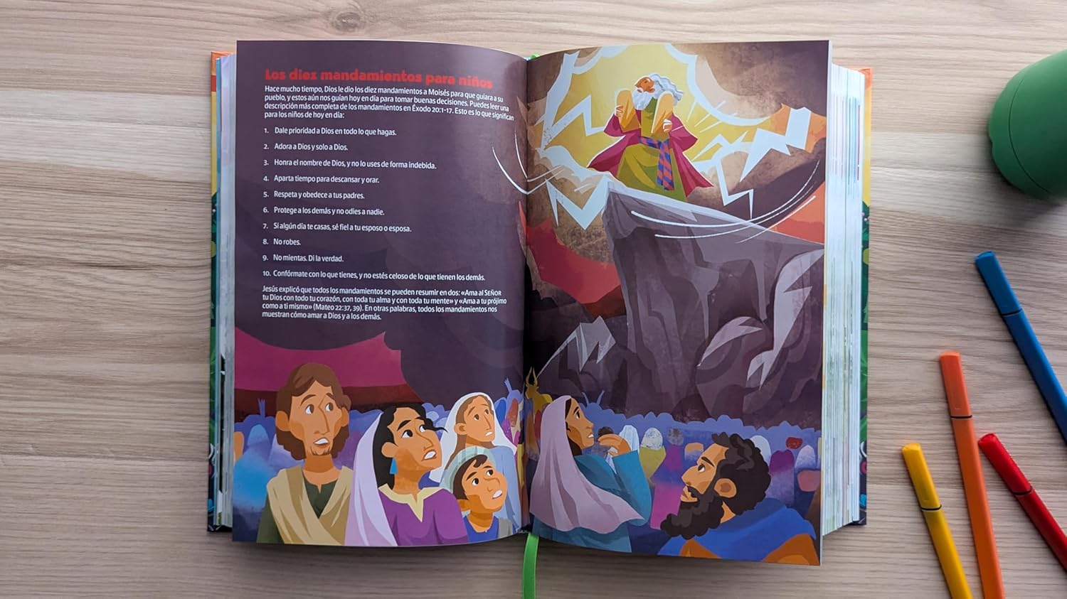 Biblia NTV GO para niños verde azulado sim piel lt gde cierre 9.5pt