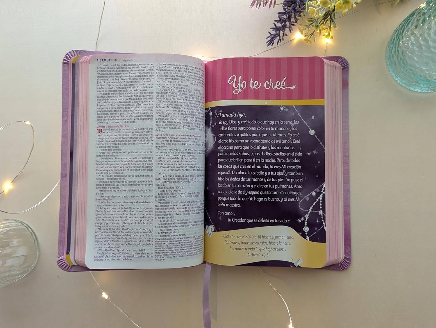 Biblia NTV Mi bella princesa rosa sim piel 6.6pt