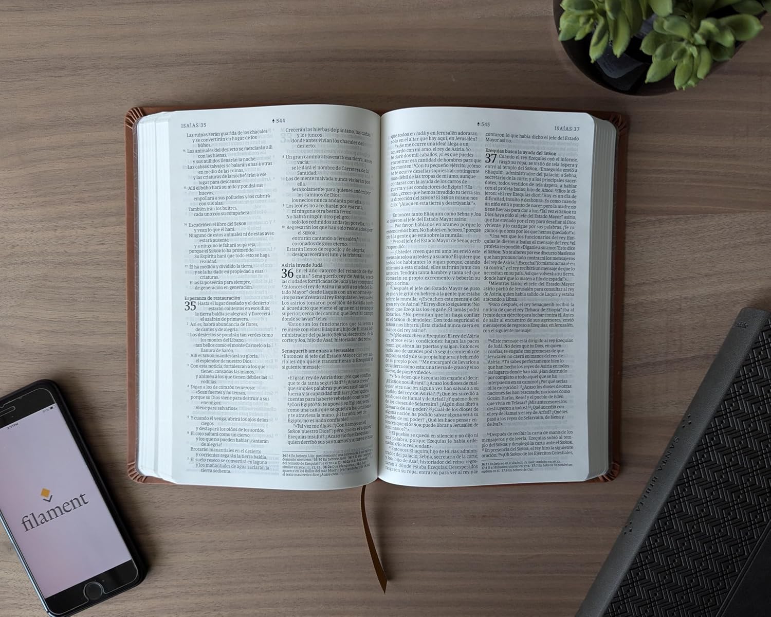 Biblia NTV valor premium con filament café sim piel 8.25pt