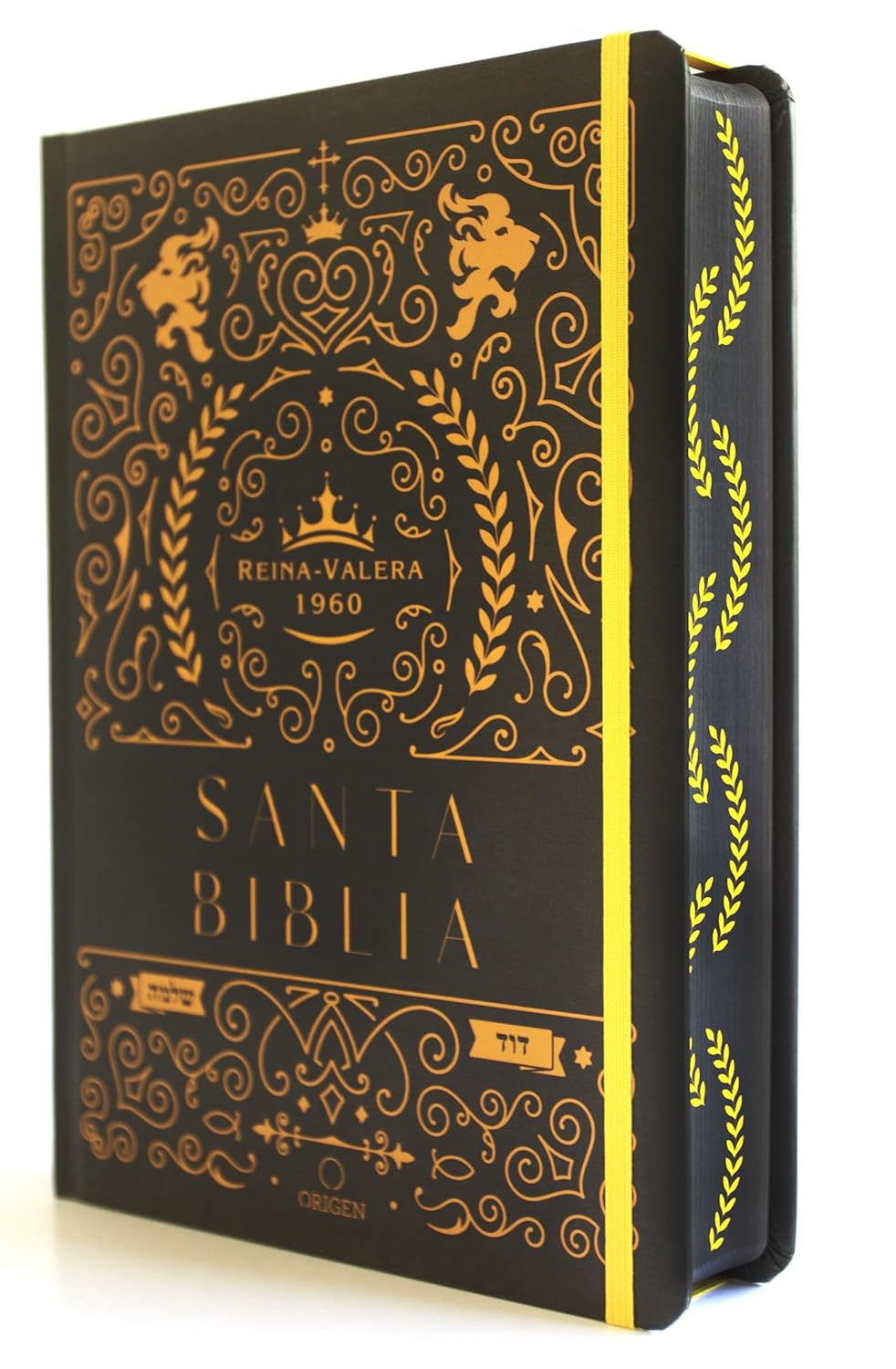 Biblia RVR1960 Apuntes negro oro cto pintado tapa dura manual 11p