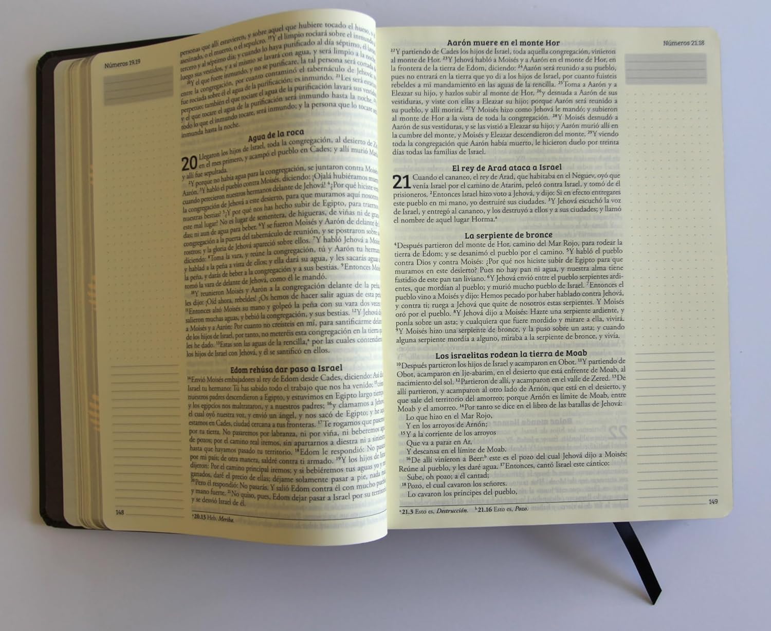 Biblia RVR1960 Apuntes negro oro cto pintado tapa dura manual 11p