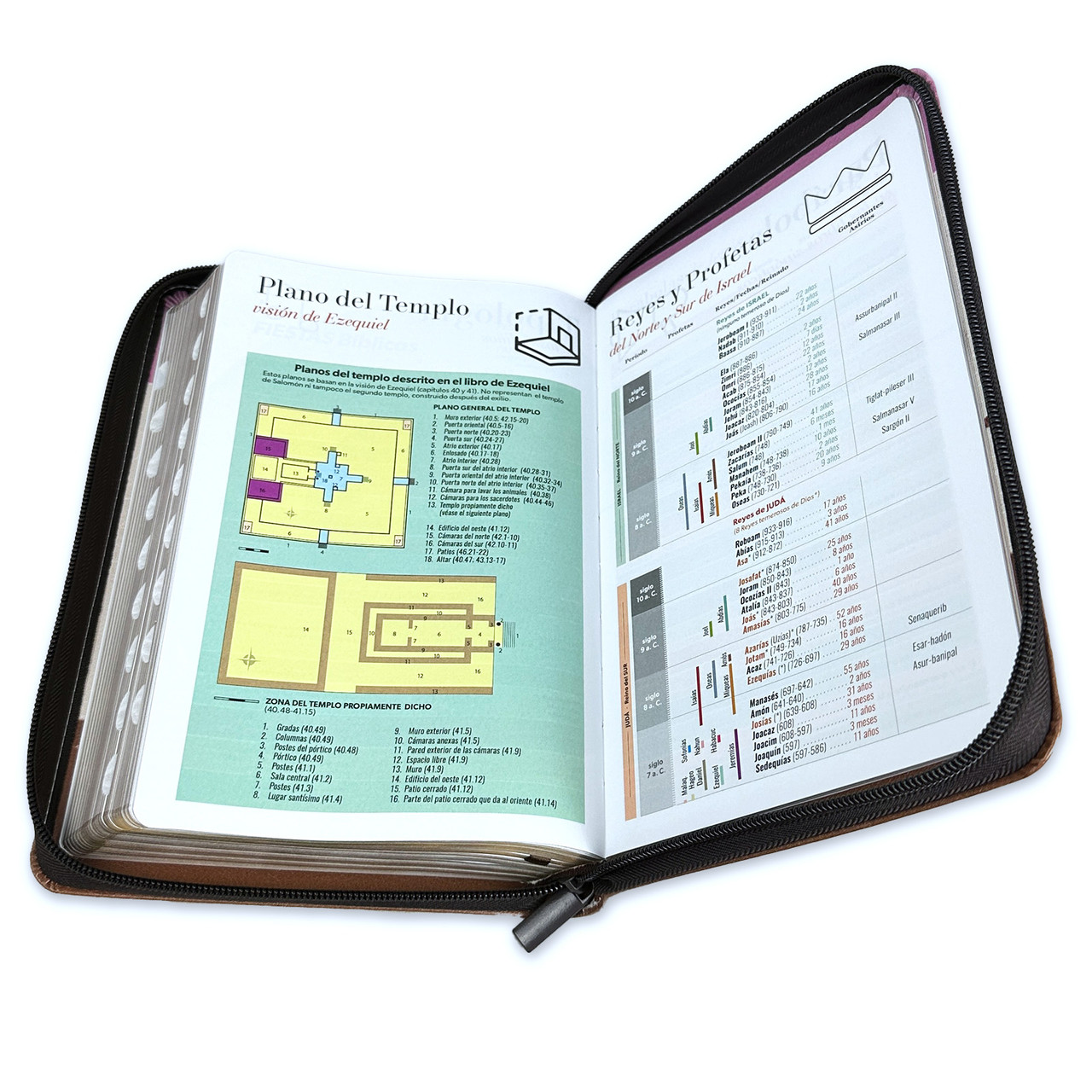 Biblia RVR1960 Fantasia rosa fantasia cafe im piel cierre índice manual 12.5pt Vsp