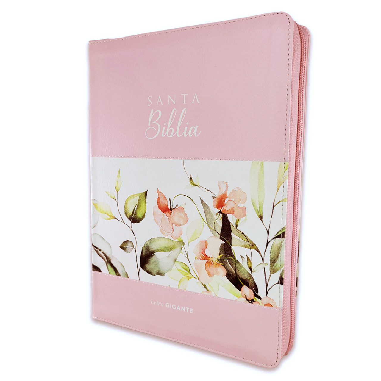 Biblia RVR1960 Maravilla boho rosa im piel cierre índice GI 15P 085PRJ