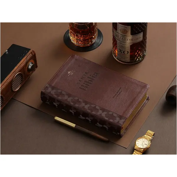 Biblia RVR1960 Corinto cafe im piel TG 14pt - Image 2