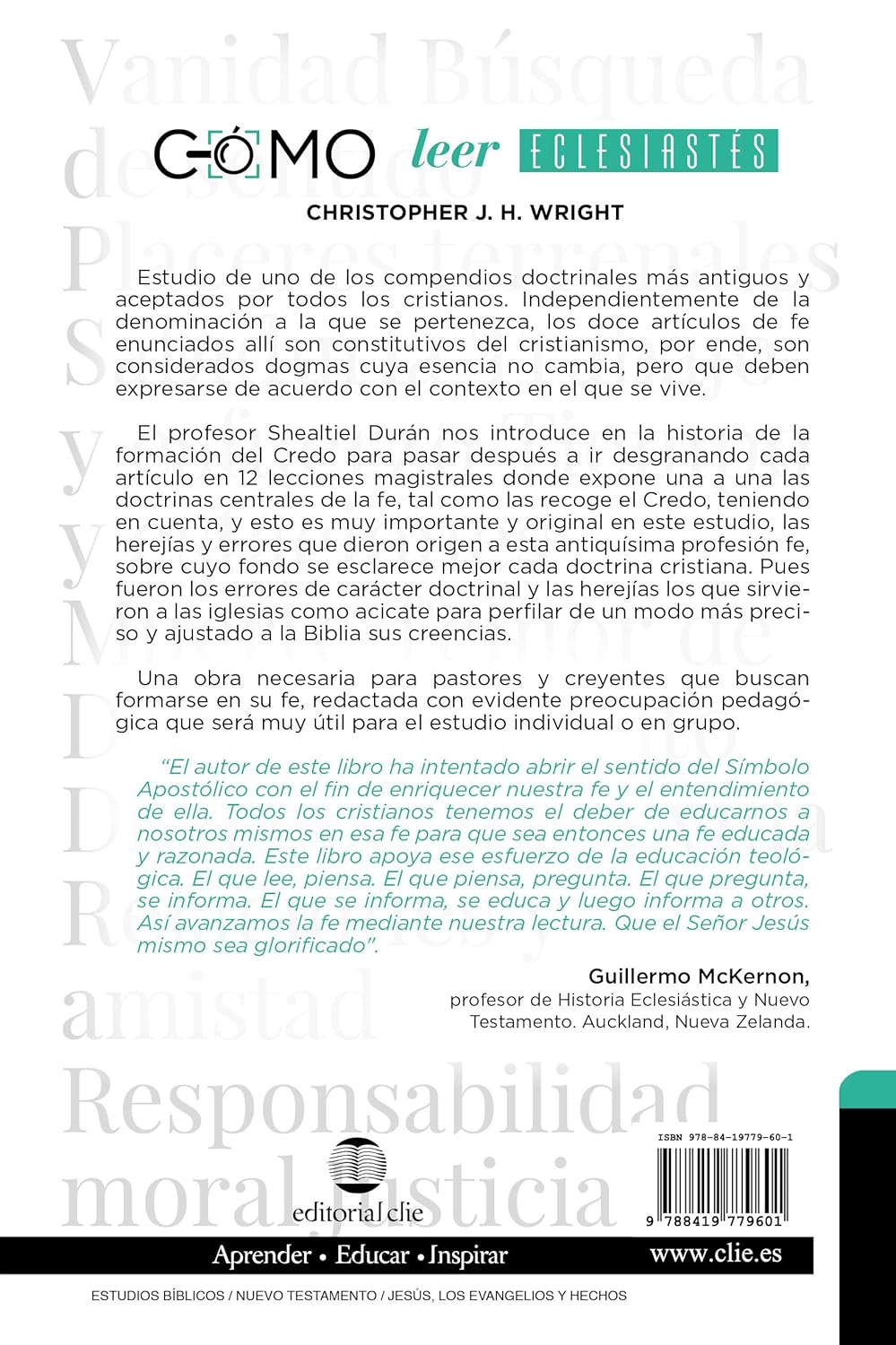 Cómo leer Eclesiastés: Cuestionando la fe en un mundo desconcertante