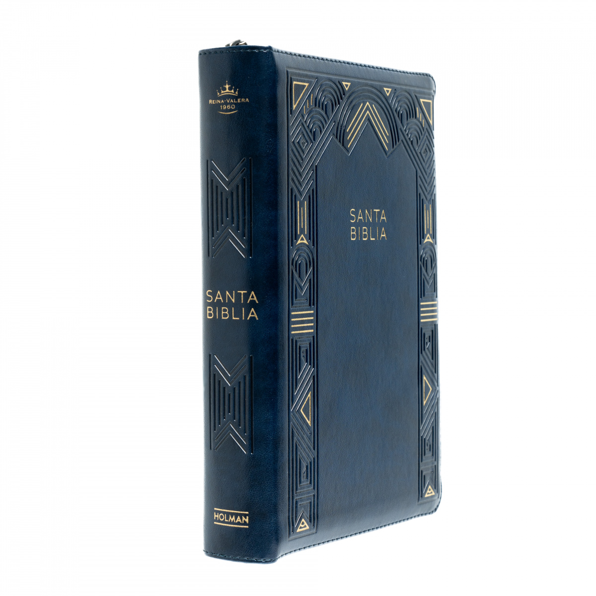 Biblia RVR1960 letra gigante azul marino ed 2025 im piel índice cierre manual 14pt - Image 3