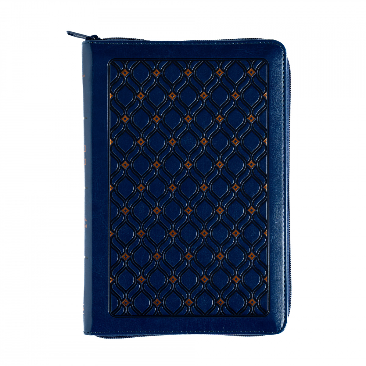 Biblia RVR1960 letra grande azul marino ed 2025 im piel índice cierre manual 12pt