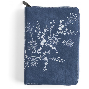 Biblia RVR1960 letra grande mezclilla ed 2025 im piel índice cierre chica 11pt