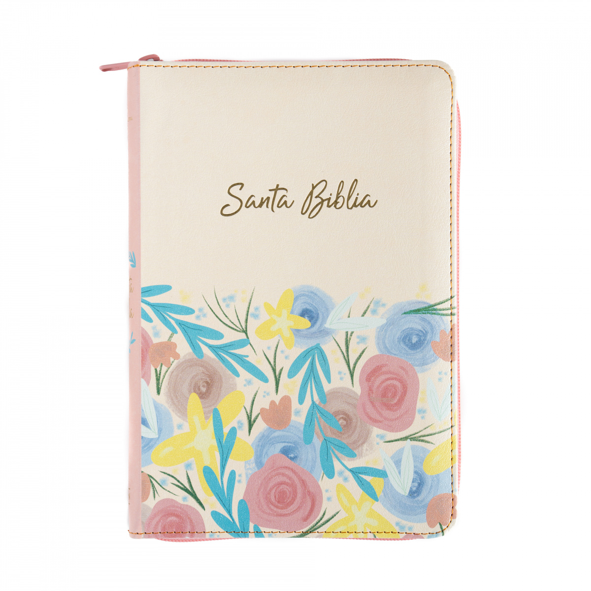 Biblia RVR1960 letra grande crema ed 2025 im piel índice cierre manual 12pt