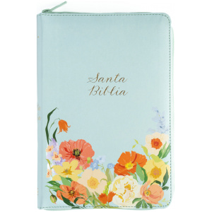 Biblia RVR1960 letra grande menta ed 2025 im piel índice cierre manual 12pt