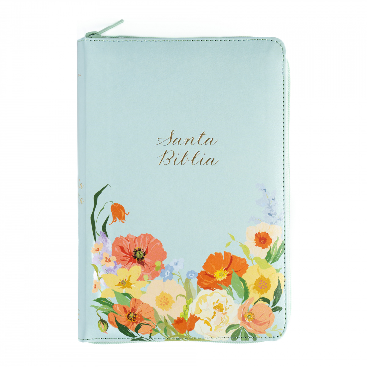 Biblia RVR1960 letra grande menta ed 2025 im piel índice cierre manual 12pt