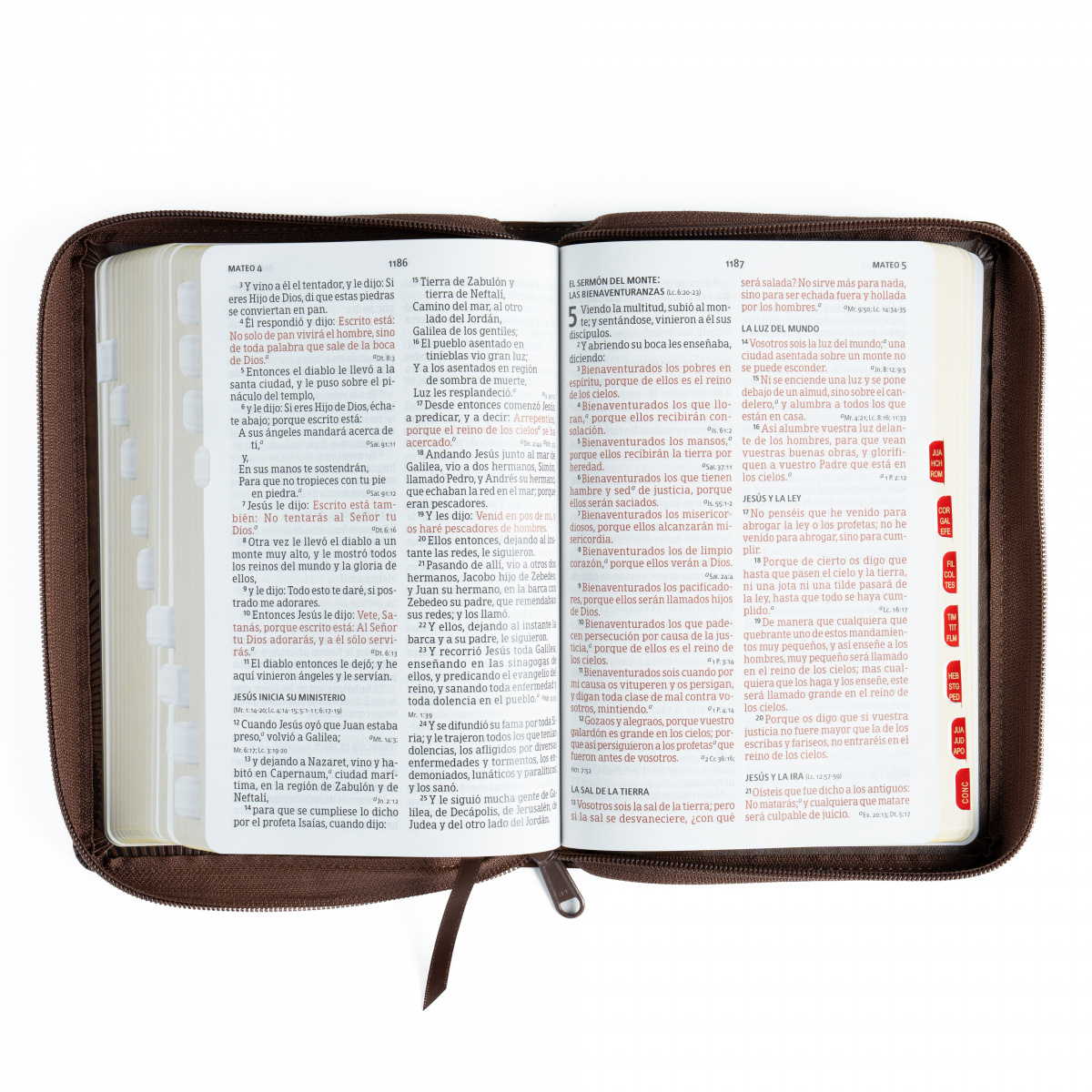 Biblia RVR1960 letra grande marron ed 2025 im piel índice cierre manual 12pt - Image 5