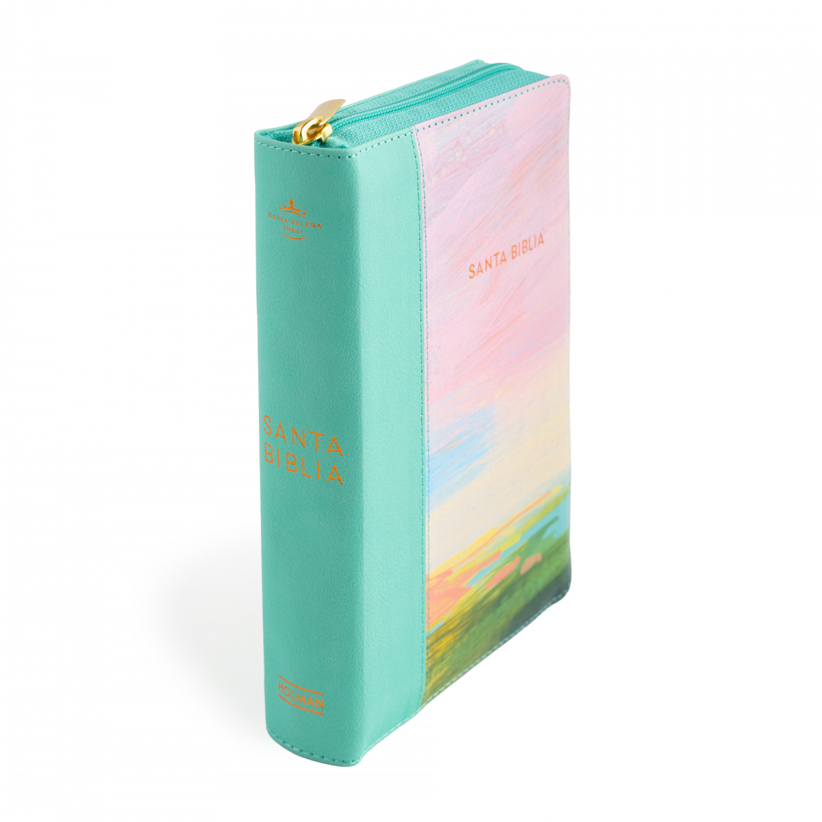 Biblia RVR1960 letra grande multicolor menta ed 2025 im piel índice cierre chica 11pt - Image 2